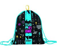 Juventus Tracolla Vertikale Schultertasche, Nero, Flash Effect, Scuola Sport & Tempo Libero