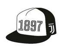 Juventus Turin Offizielles Cap, Basecap, Snapback 1897 in Schwarz/Weiss