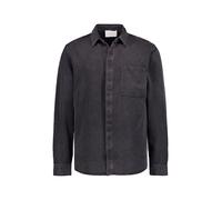 JUVIA Jeanshemd Herren Regular Fit Langarm Lyocell schwarz, L