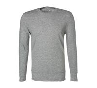 JUVIA Longsleeve Herren Langarm Rundhals Baumwolle grau, L