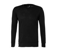 JUVIA Longsleeve Herren Langarm Rundhals Baumwolle schwarz, XXL