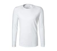 JUVIA Longsleeve Herren Langarm Rundhals Baumwolle weiß, XXL