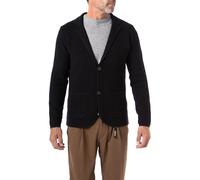 JUVIA Strick-Sakko Herren Slim Fit Reverskragen Merinowolle blau, 56 (XXL)