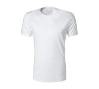 JUVIA T-Shirt Herren Regular Fit Kurzarm Rundhals Baumwolle weiß, S