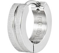 Breil Loop Herren Ohrring aus Edelstahl hergestellt, in der Farbe: Silber, Länge: 1,9 cm, TJ3443
