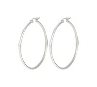 Breil NEW TETRA Damen Ohrringe 5,2cm aus Stahl in der Farbe Silber, Französischer Verschluss, TJ3200