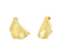 Breil Beil Jewel Plisse Collection ', Frauenohrringe in Champagnerfarbe Einzigartige Größe mit Steinen - TJ3552