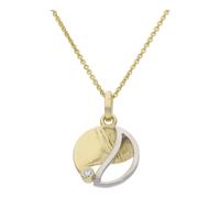JuwelmaLux Anhänger 333/000 (8 Karat) Gold Bicolor mit Zirkonia JL20-02-0926