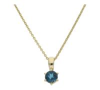 JuwelmaLux Anhänger 333/000 (8 Karat) Gold Blautopas London Blue JL39-02-0486