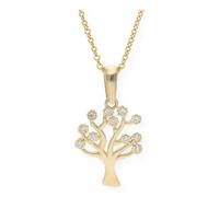 JuwelmaLux Anhänger 333/000 (8 Karat) Gold Lebensbaum mit Zirkonia JL16-02-0296