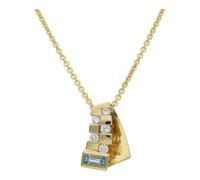 JuwelmaLux Anhänger 333/000 (8 Karat) Gold mit Blautopas JL30-02-2648