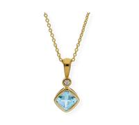 JuwelmaLux Anhänger 333/000 (8 Karat) Gold mit Blautopas JL39-02-0193