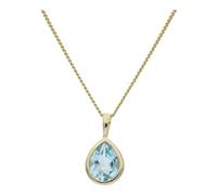 JuwelmaLux Anhänger 333/000 (8 Karat) Gold mit Blautopas JL39-02-0429