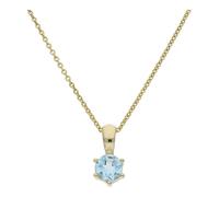 JuwelmaLux Anhänger 333/000 (8 Karat) Gold mit Blautopas JL39-02-0430