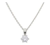 JuwelmaLux Anhänger 333/000 (8 Karat) Weißgold synth Zirkonia JL13-02-0120