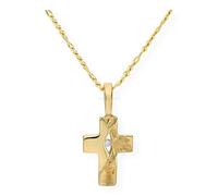 JuwelmaLux Anhänger 585 Gold Kreuz mit Brillant JL20-02-0545