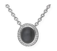 JuwelmaLux Anhänger 750 Weißgold mit Brillant und Mondstein JL30-02-0525