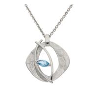 JuwelmaLux Anhänger 925/000 Silber mit Blautopas JL20-02-1095