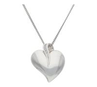 JuwelmaLux Anhänger 925/000 Sterling Silber Herz mit synth. Zirkonia JL11-02-0106