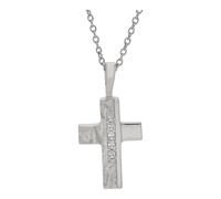 JuwelmaLux Anhänger 925/000 Sterling Silber Kreuz mit Zirkonia JL20-02-0830