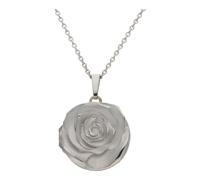 JuwelmaLux Anhänger 925/000 Sterling Silber Medaillon Rose JL32-02-0083