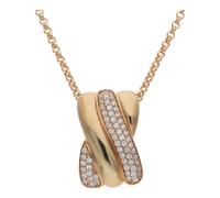 JuwelmaLux Anhänger 925/000 Sterling Silber roségold plattiert mit Zirkonia JL30-02-3