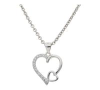 JuwelmaLux Anhänger Herz 925/000 Sterling Silber mit Zirkonia JL16-02-0479