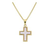 JuwelmaLux Anhänger Kreuz 333/000 (8 Karat) Gold Perlmutt JL30-02-3207