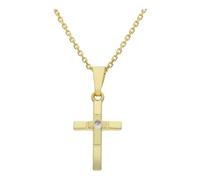JuwelmaLux Anhänger Kreuz Gold 585 für Damen/Mädchen JL14-02-0424