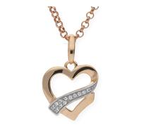 JuwelmaLux Anhänger Silber 925 roségold plattiert Herz Zirkonia JL20-02-0267