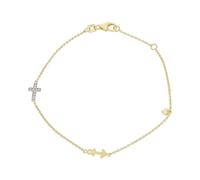 JuwelmaLux Armband 333/000 (8 Karat) Gold mit synth. Zirkonia JL20-03-1059