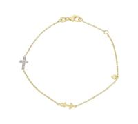 JuwelmaLux Armband 333/000 (8 Karat) Gold mit synth. Zirkonia JL20-03-1059