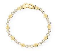 JuwelmaLux Armband 585 Gelbgold und Weißgold JL30-03-0098