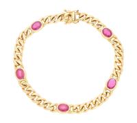 JuwelmaLux Armband 585 Gold mit Rubinen JL30-03-1623