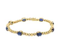 JuwelmaLux Armband 750 Gold mit Saphir und Brillanten JL30-03-0594