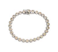 JuwelmaLux Armband 925/000 Sterling Silber champagner synth Zirkonia JL10-03-2044