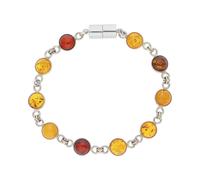 JuwelmaLux Armband 925/000 Sterling Silber mit Bernstein JL47-03-0072