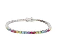 JuwelmaLux Armband 925/000 Sterling Silber mit synth. Zirkonia JL10-03-2159