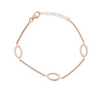 JuwelmaLux Armband 925/000 Sterling Silber Rosé vergoldet JL47-03-0066