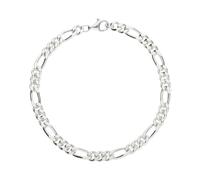 JuwelmaLux Armband Figaro diamantiert 925/000 Sterling Silber JL50-03-0059