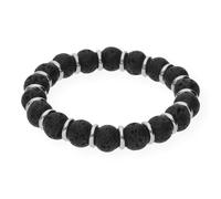 JuwelmaLux Armband JL28-03-0009 Edelstahl mit Lavasteinen