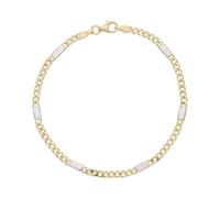 JuwelmaLux Armband JL34-03-0054 585 Gold- Weißgold Fantasie