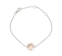 JuwelmaLux Armband Lebensbaum 333 Rotgold und Weißgold JL10-03-3475