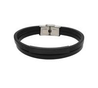 JuwelmaLux Armband Leder Edelstahl JL45-03-0001