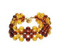 JuwelmaLux Armband mit Bernstein & Metall vergoldet JL47-03-0014