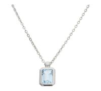 JuwelmaLux Blautopas Anhänger mit Kette Weißgold 333 JL24-05-0074