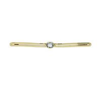 JuwelmaLux Brosche 585/000 (14 Karat) Gold mit Aquamarin JL30-01-2123