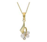 JuwelmaLux Clip-Anhänger 333/000 (8 Karat) Gold mit Akoya Zuchtperle JL30-02-2909
