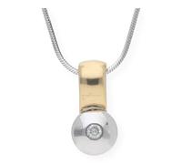 JuwelmaLux Clip-Anhänger 585 Rotgold & Weißgold mit Brillant JL30-02-0640
