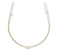 JuwelmaLux Collier 333 Gelbgold/Weißgold mit Zirkonia JL10-05-2525